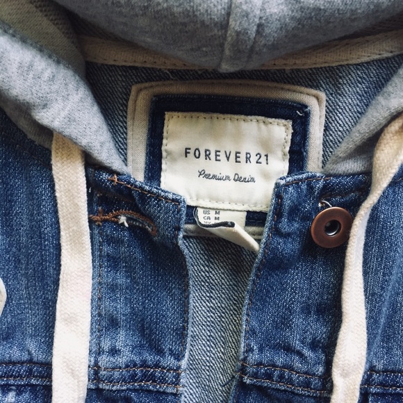 Forever 21 Denim Sweater Jacket - Picture 2 of 7